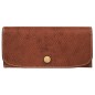 LONGCHAMP ÉPURE PORTEFEUILLE LONG À RABAT BRUN