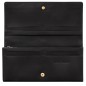 LONGCHAMP LE ROSEAU SLEEK PORTEFEUILLE LONG À RABAT NOIR LONGCHAMP LE ROSEAU SLEEK PORTEFEUILLE LONG À RABAT NOIR