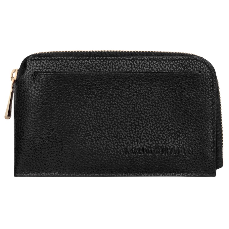 LONGCHAMP LE FOULONNÉ PORTE-CARTES NOIR LONGCHAMP LE FOULONNÉ PORTE-CARTES NOIR