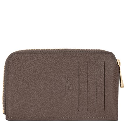 LONGCHAMP LE FOULONNÉ PORTE-CARTES TAUPE