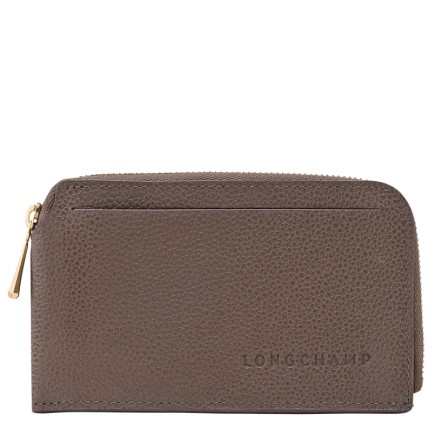 LONGCHAMP LE FOULONNÉ PORTE-CARTES TAUPE