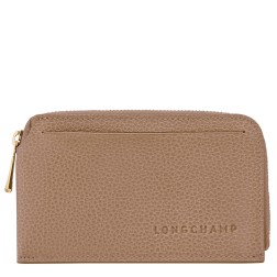 LONGCHAMP LE FOULONNÉ PORTE-CARTES BISCUIT