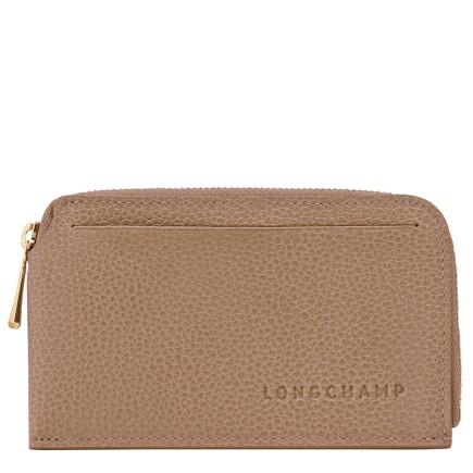 LONGCHAMP LE FOULONNÉ PORTE-CARTES BISCUIT
