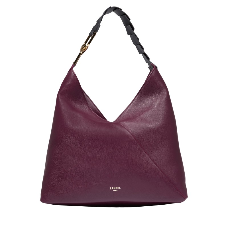 SAC HOBO PAGODE DE LANCEL CASSIS/NOIR LANCEL SAC HOBO PAGODE DE LANCEL CASSIS/NOIR LANCEL