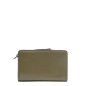 PORTEFEUILLE COMPACT ORIGAMI DE LANCEL KAKI FONCÉ