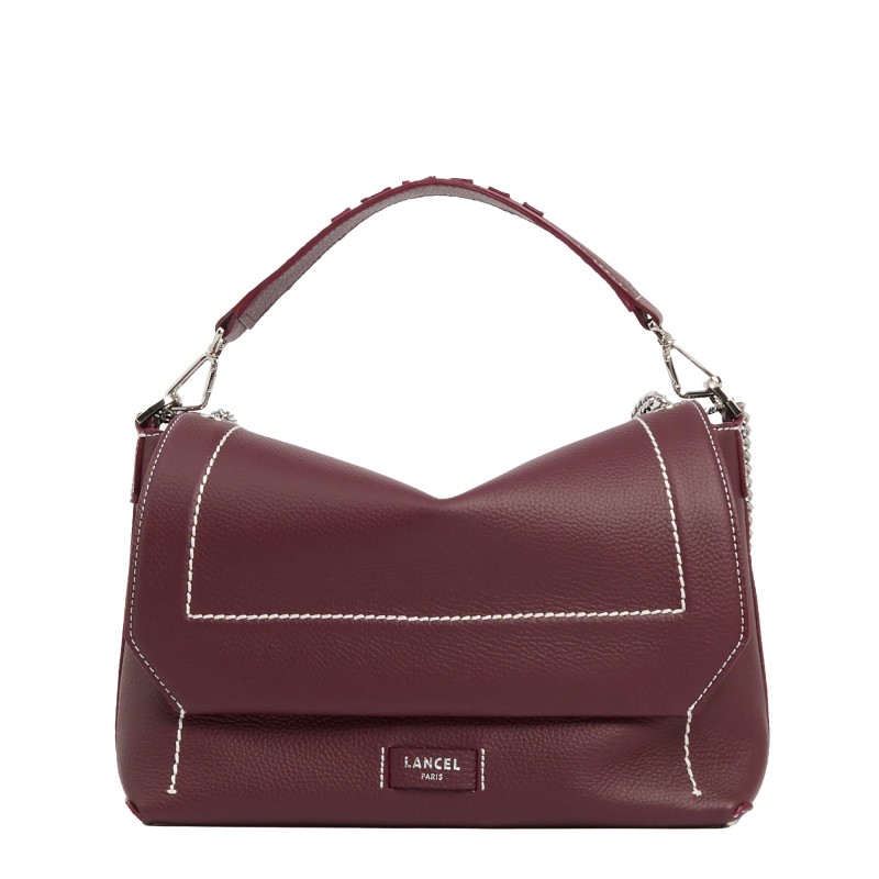 SAC À RABAT L NINON SOFT DE LANCEL CASSIS SAC À RABAT L NINON SOFT DE LANCEL CASSIS