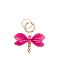 PORTE CLÉS LIBELLULE LANCEL ROSE