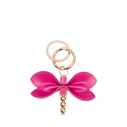 PORTE CLÉS LIBELLULE LANCEL ROSE
