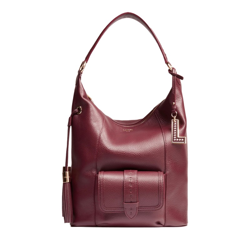 SAC HOBO ZIPPÉ M PREMIER FLIRT CASSIS LANCEL SAC HOBO ZIPPÉ M PREMIER FLIRT CASSIS LANCEL
