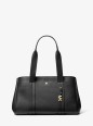 PETIT SAC PORTÉ MAIN ROMEE EN CUIR GRAINÉ NOIR MK PETIT SAC PORTÉ MAIN ROMEE EN CUIR GRAINÉ NOIR MK