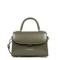 PETIT SAC PORTÉ MAIN SUAVE EVEN KAKI FUMÉ LANCASTER