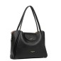 SAC CABAS ÉPAULE IDA DOUBLE NOIR IN NUDE LANCASTER