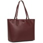 SAC SHOPPING SMOOTH BORDEAUX LANCASTER