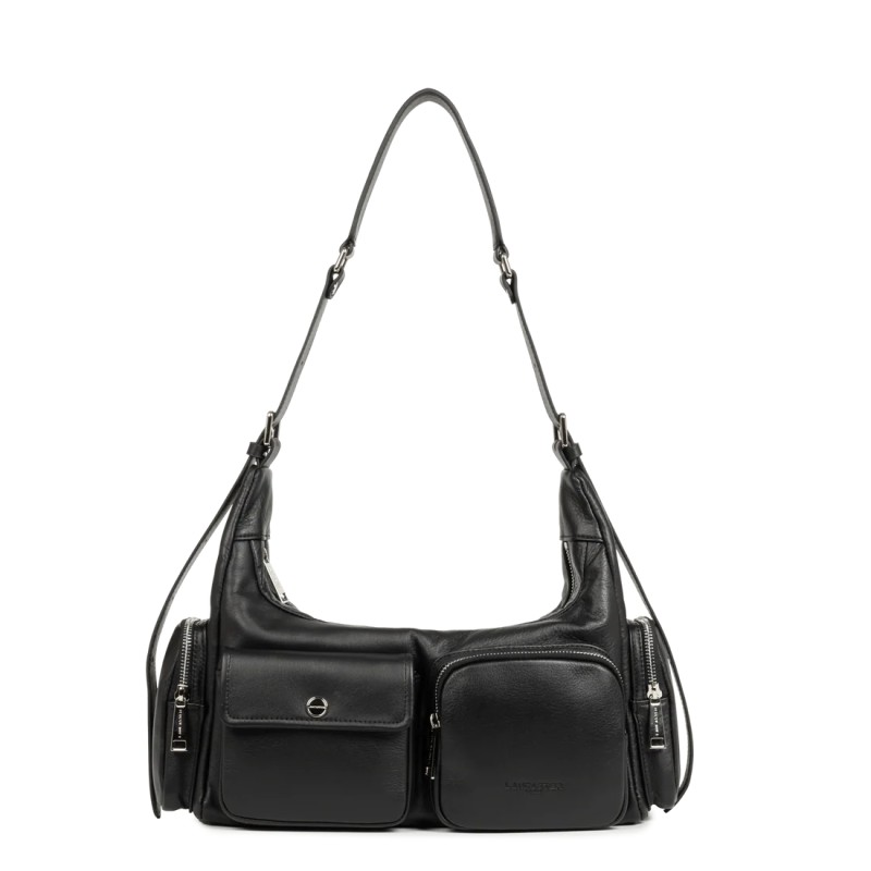 SAC BESACE CARAMELLA NOIR LANCASTER SAC BESACE CARAMELLA NOIR LANCASTER