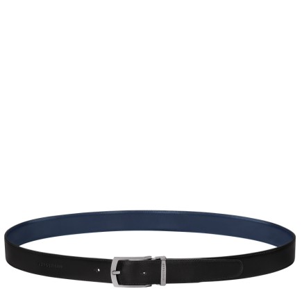 LONGCHAMP DELTA BOX CEINTURE HOMME NOIR/MARINE