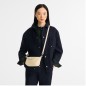 LONGCHAMP LE PLIAGE SHEARLING POCHETTE XS ÉCRU