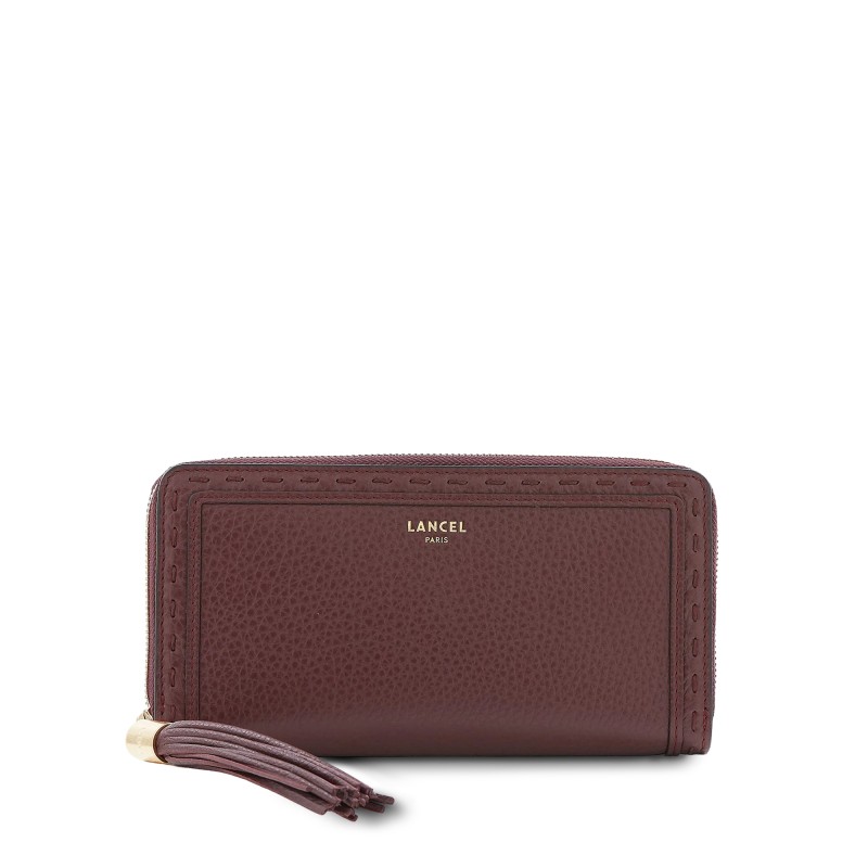 COMPAGNON LONG ZIPPÉ PREMIER FLIRT CASSIS LANCEL COMPAGNON LONG ZIPPÉ PREMIER FLIRT CASSIS LANCEL