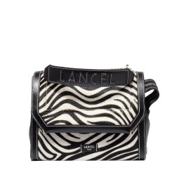 SAC À RABAT M NINON DE LANCEL ZEBRA MANIA NOIR/BLANC