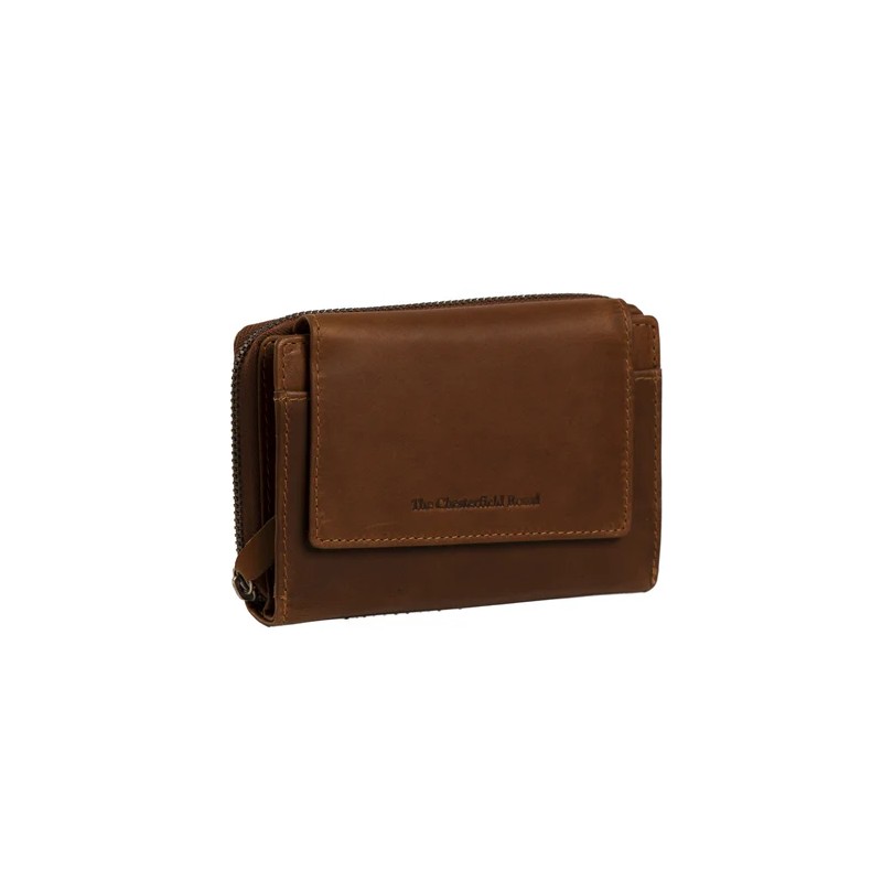 PORTEFEUILLE EN CUIR COGNAC ASCOT THE CHESTERFIELD BRAND