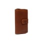 PORTEFEUILLE EN CUIR COGNAC CHARLOTTE THE CHESTERFIELD BRAND