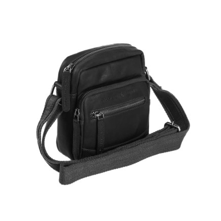 SAC BANDOULIÈRE EN CUIR NOIR BREMEN THE CHESTERFIELD BRAND