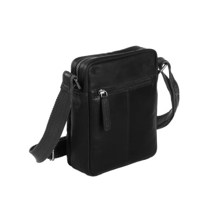 SAC BANDOULIÈRE EN CUIR NOIR BIRMINGHAM THE CHESTERFIELD BRAND