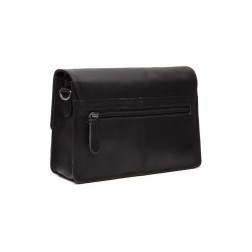 SAC BANDOULIÈRE EN CUIR NOIR LUCCA THE CHESTERFIELD BRAND