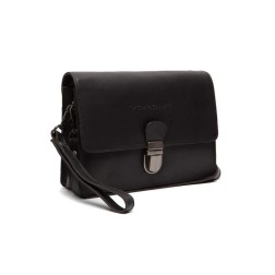 SAC BANDOULIÈRE EN CUIR NOIR LUCCA THE CHESTERFIELD BRAND