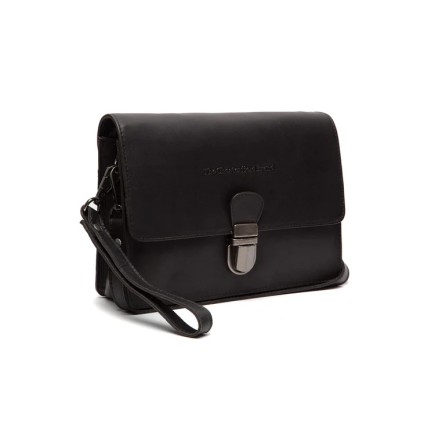 SAC BANDOULIÈRE EN CUIR NOIR LUCCA THE CHESTERFIELD BRAND