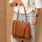 SAC BANDOULIÈRE EN CUIR COGNAC BELGRADO THE CHESTERFIELD BRAND