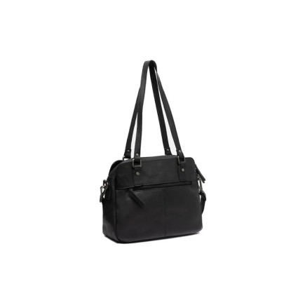 SAC BANDOULIÈRE EN CUIR NOIR PORLEZZA THE CHESTERFIELD BRAND