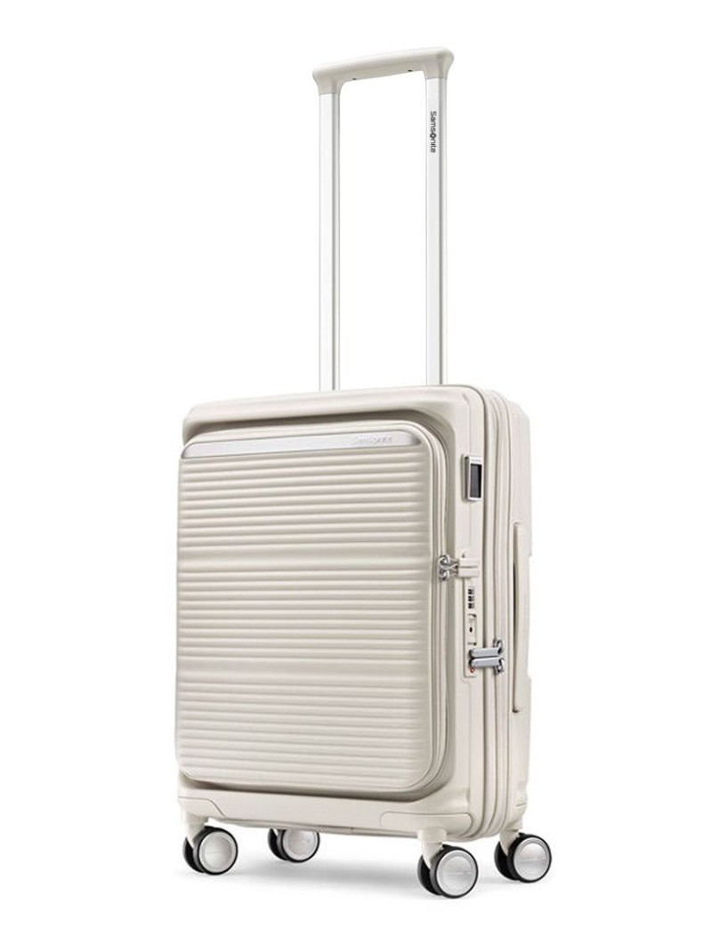 VALISE 4 ROUES CABINE EXTENSIBLE 55CM PARALUX STONE GREY SAMSONITE