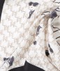 CARRÉ DE SOIE 60CM IKON BLANC KL CARRÉ DE SOIE 60CM IKON BLANC KL