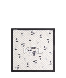 CARRÉ DE SOIE 60CM  IKON BLANC KL