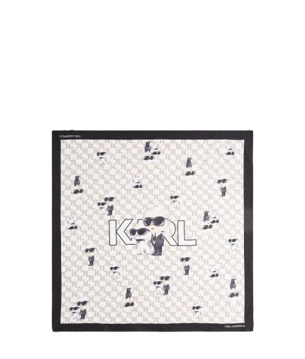 CARRÉ DE SOIE 60CM  IKON BLANC KL