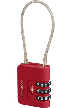CADENAS À CABLE TA RÉVOLUTION ROUGE SAMSONITE