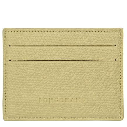 LONGCHAMP ROSEAU PORTE-CARTES PISTACHE